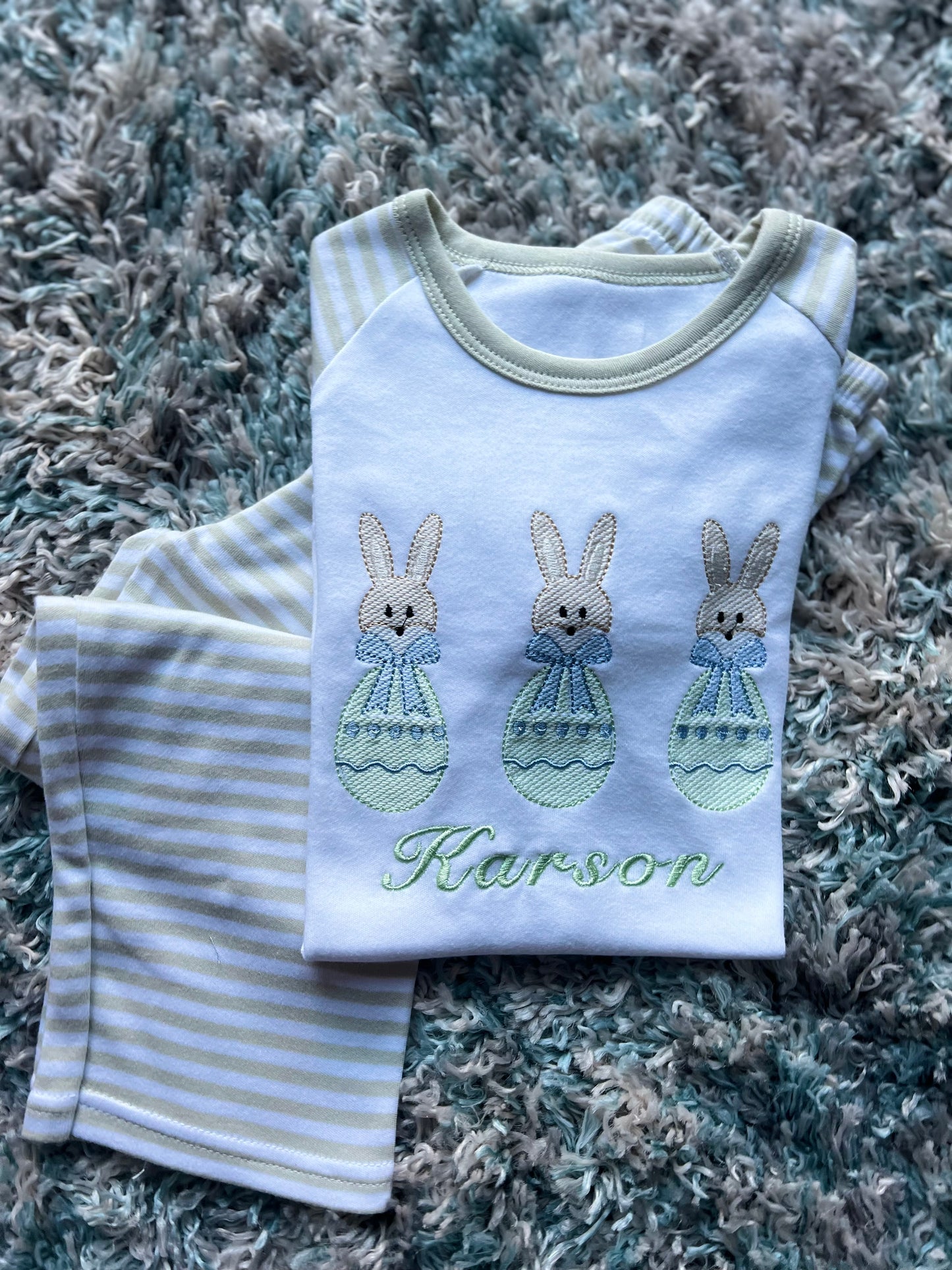 Trio Bunny Egg Pjs!