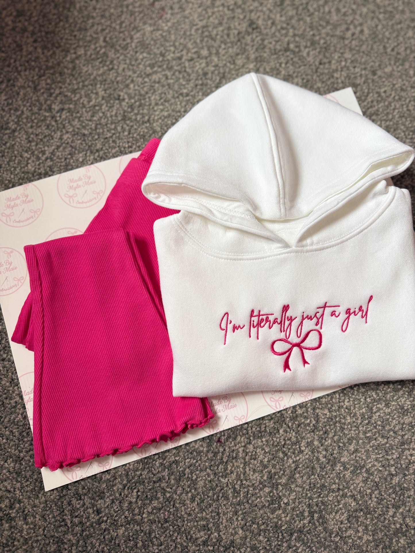 Hot Pink Flares&Hoodie
