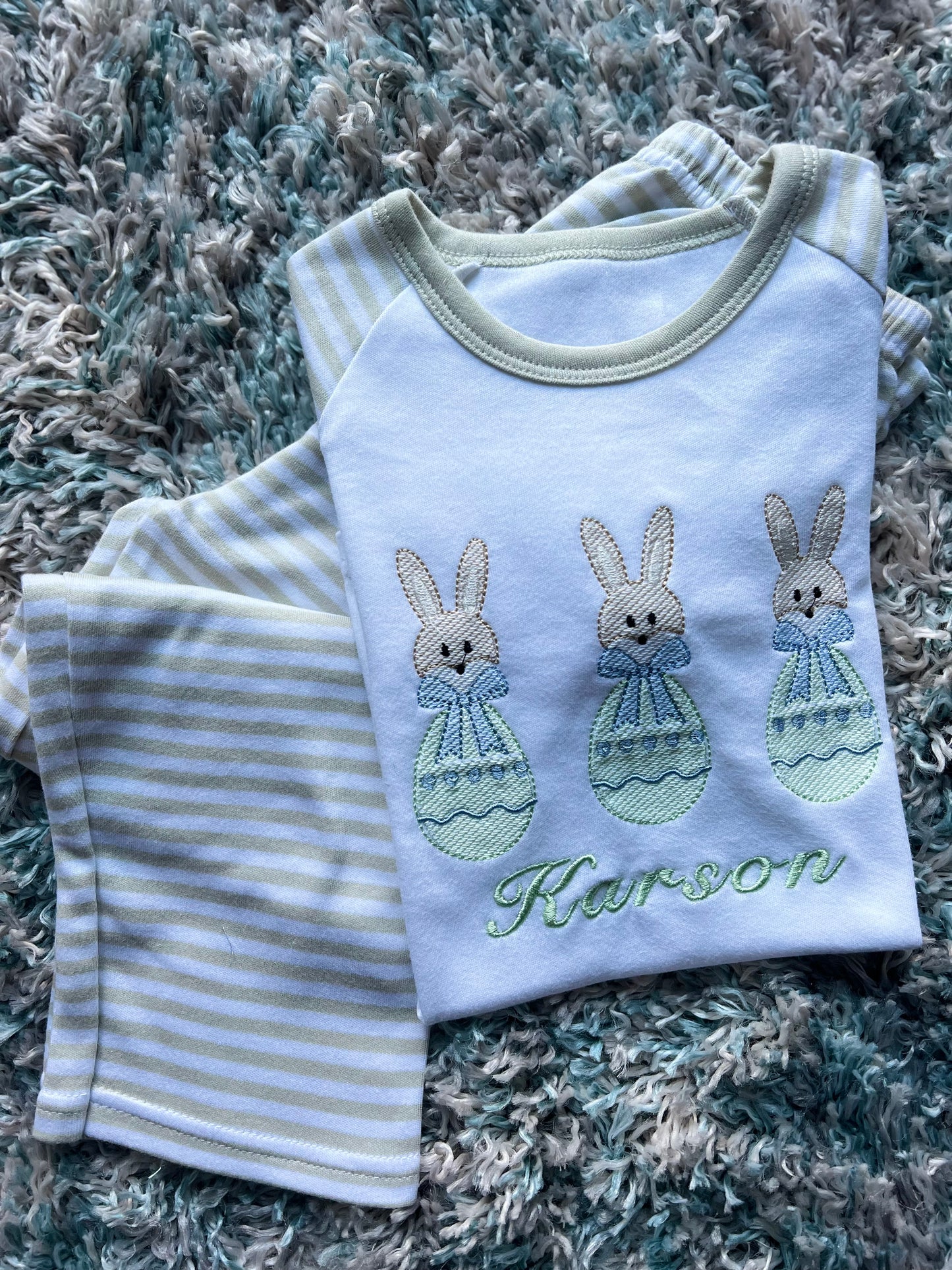 Trio Bunny Egg Pjs!
