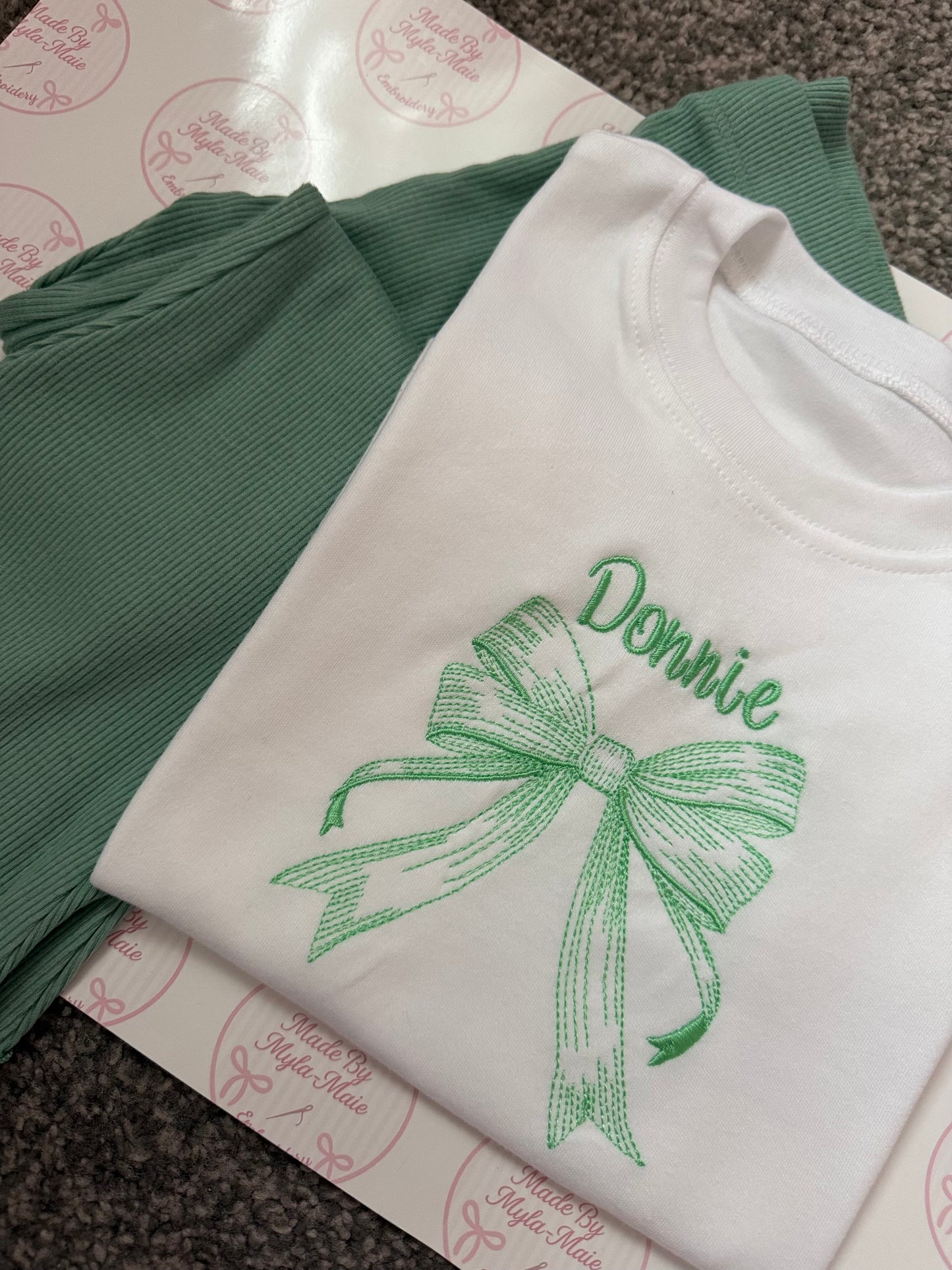 Sage Green Flares & Tshirt