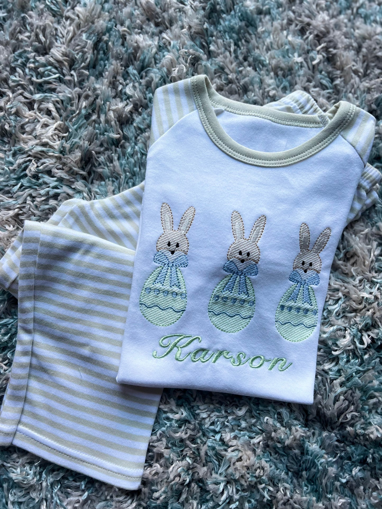 Trio Bunny Egg Pjs!