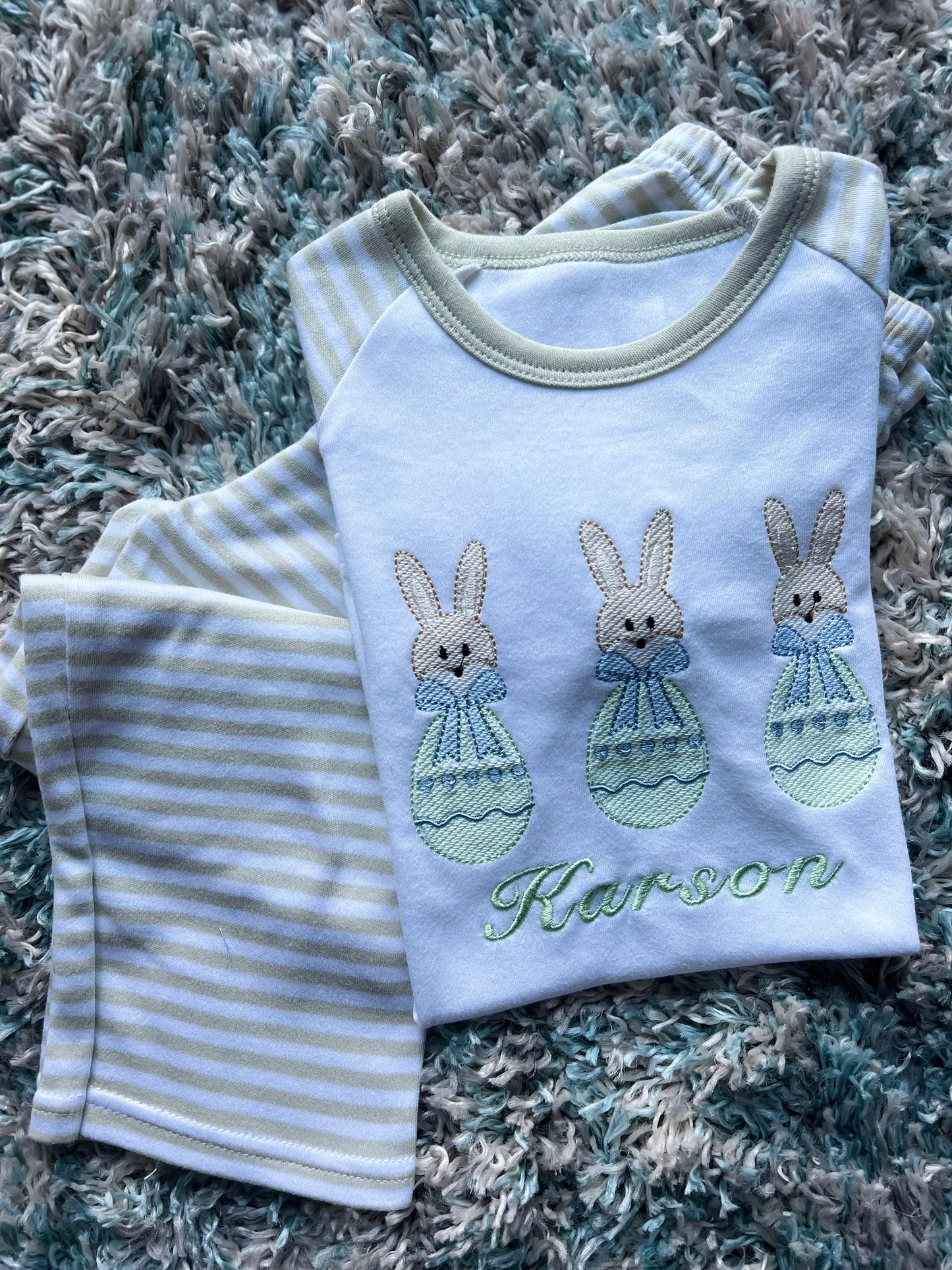 Trio Bunny Egg Pjs!