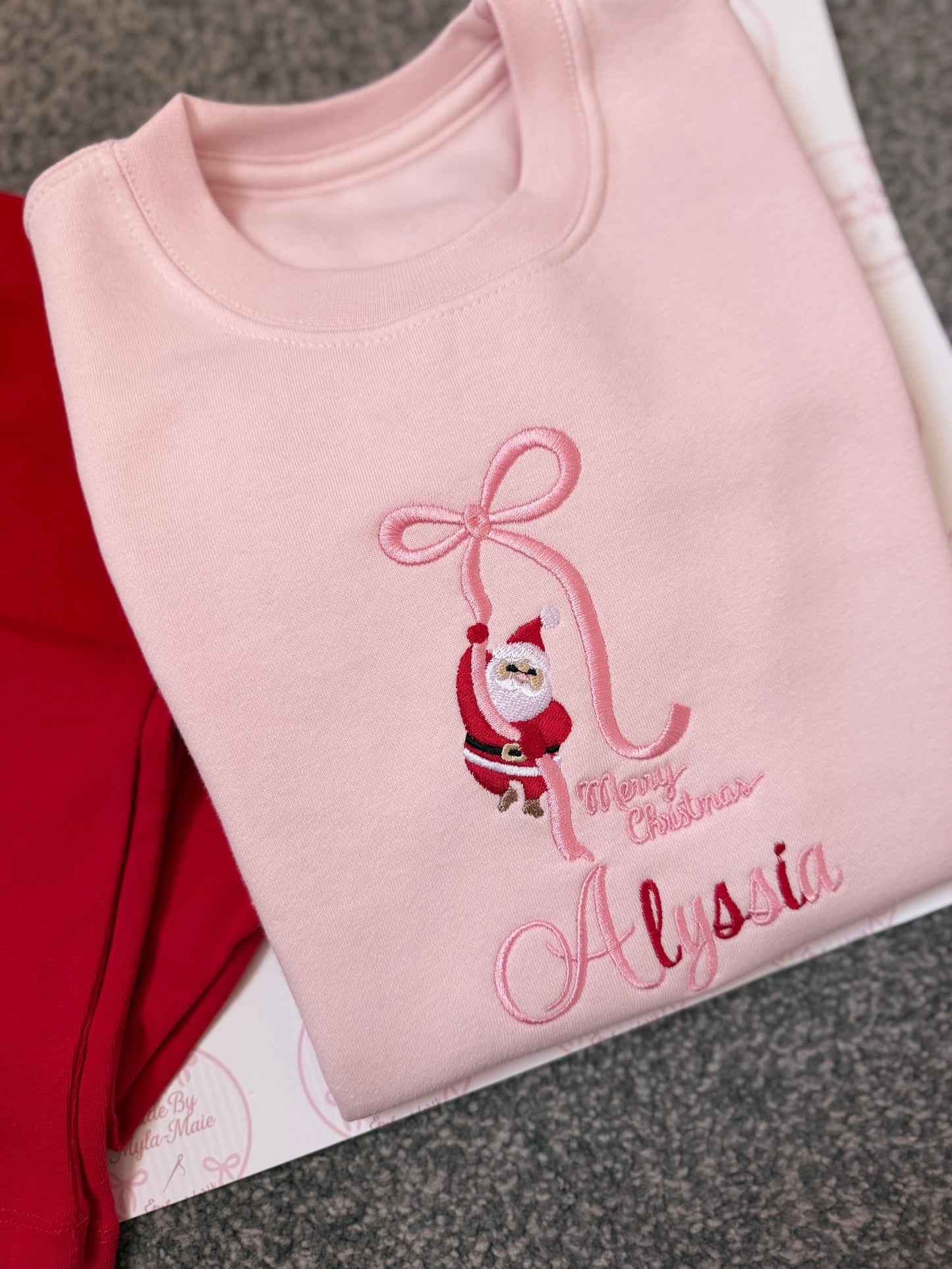 Santa Bow Red Legging Set