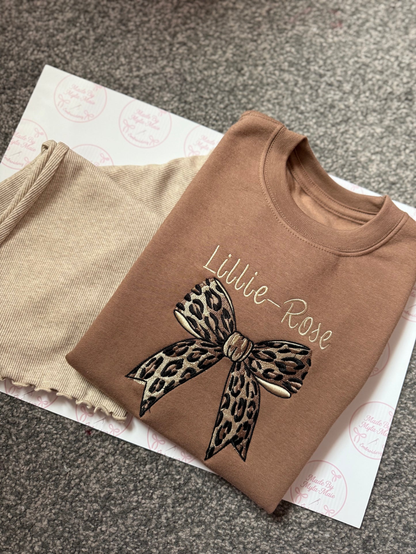 OatMeal Flares & Chocolate Sweater