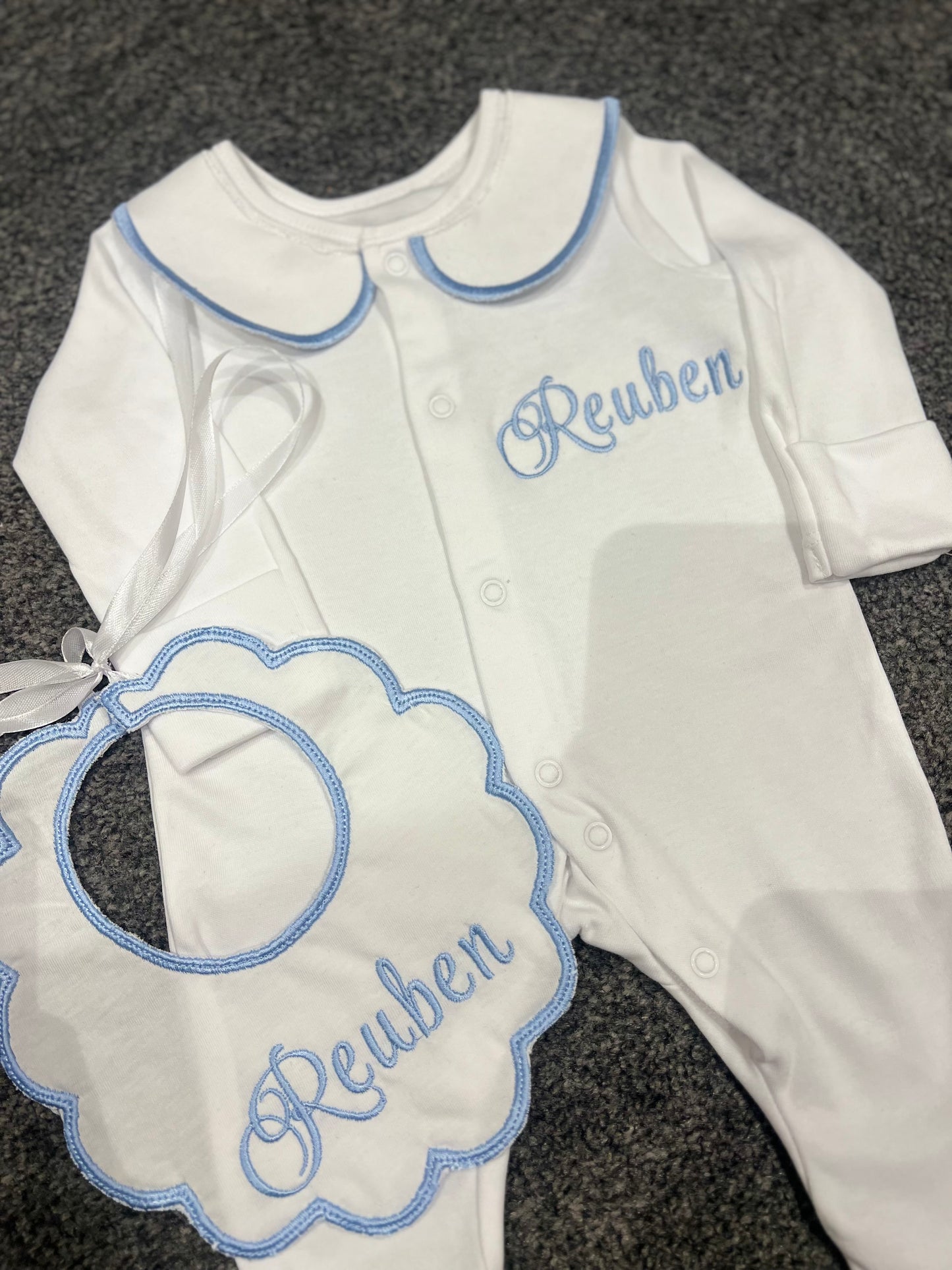 Elegant Sleepsuit&Bib
