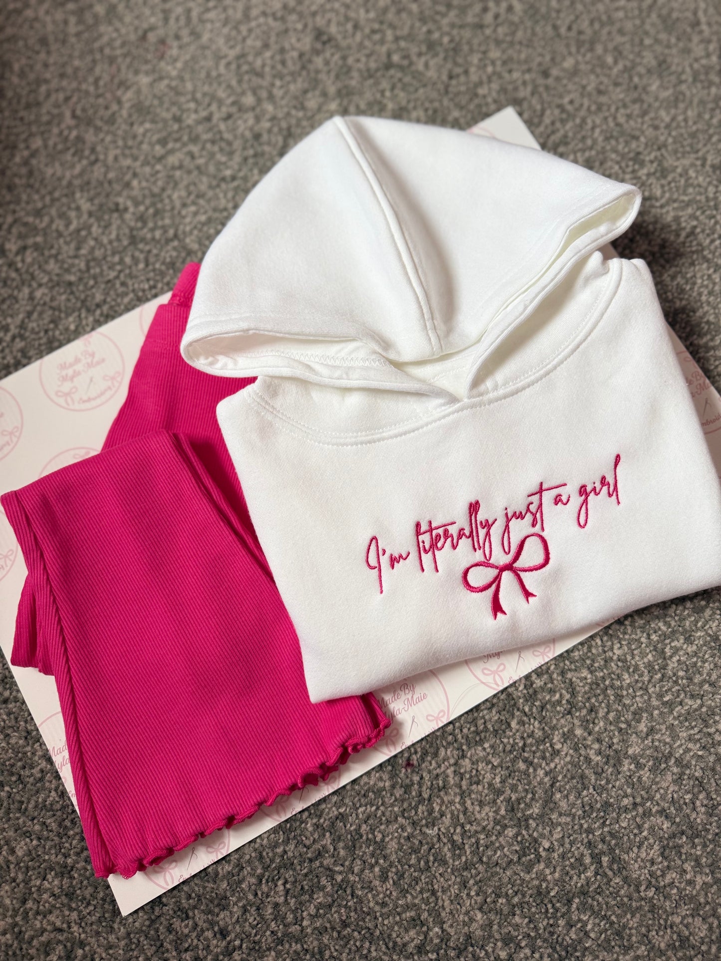 Hot Pink Flares&Hoodie