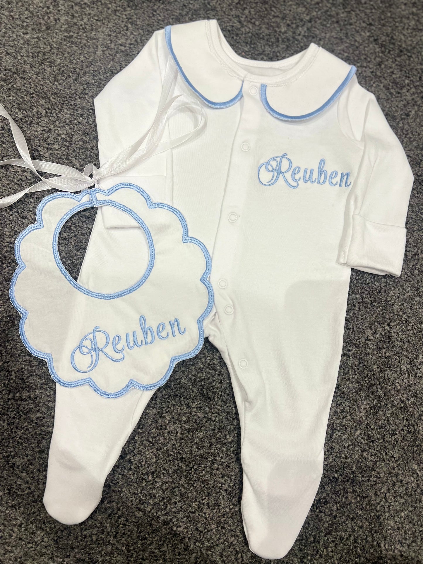 Elegant Sleepsuit&Bib
