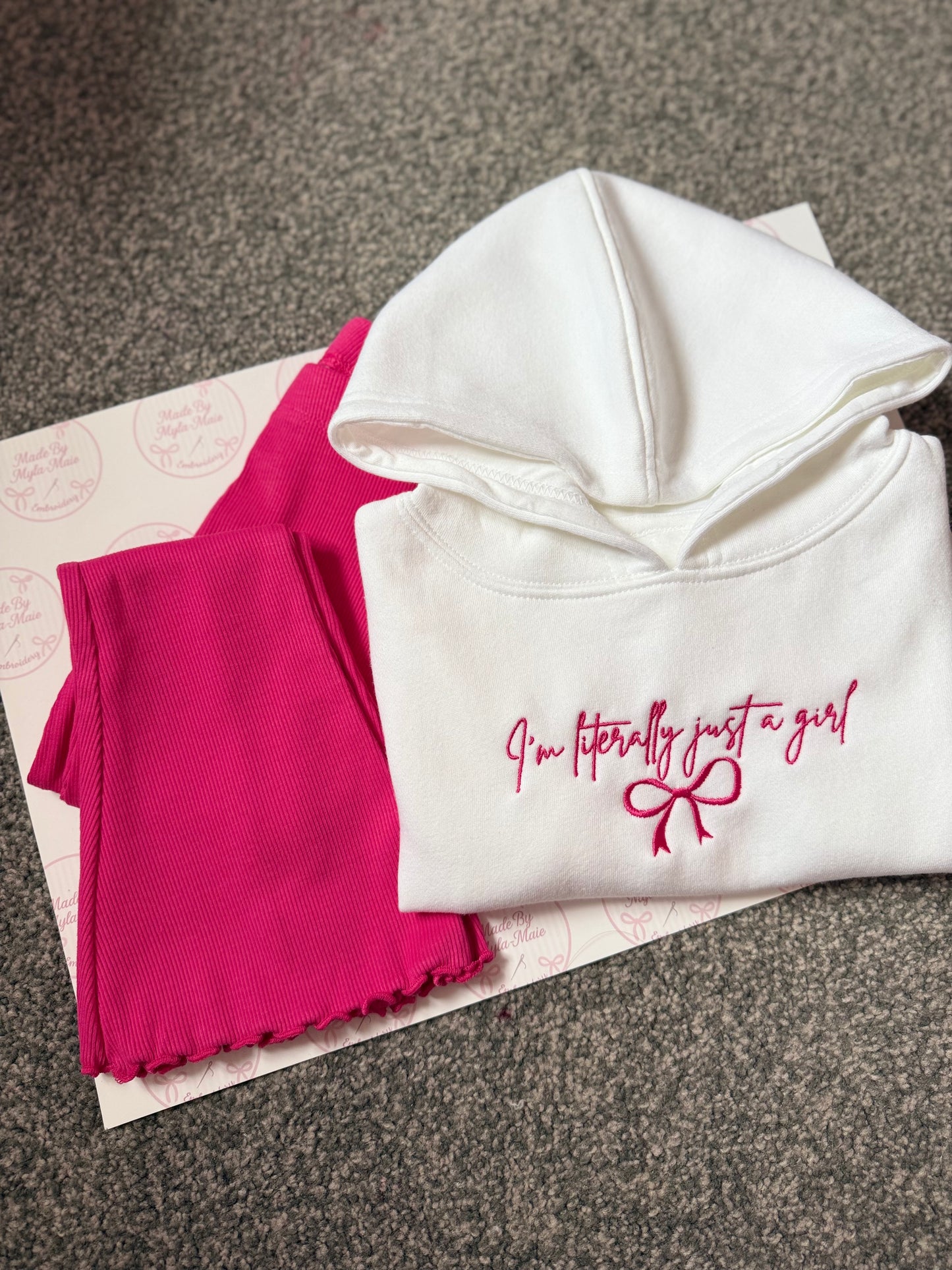 Hot Pink Flares&Hoodie