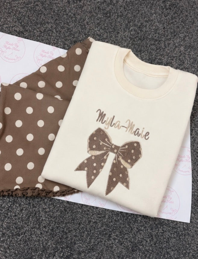 Polka Dot Flares & Sweater