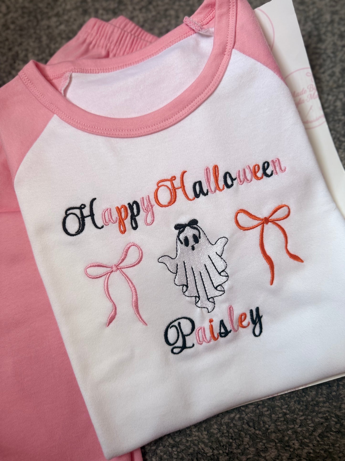 Pumpkin Bow Ghost