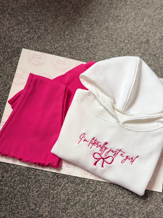 Hot Pink Flares&Hoodie