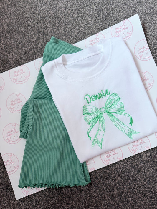 Sage Green Flares & Tshirt