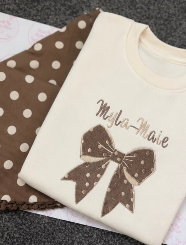 Polka Dot Flares & Sweater