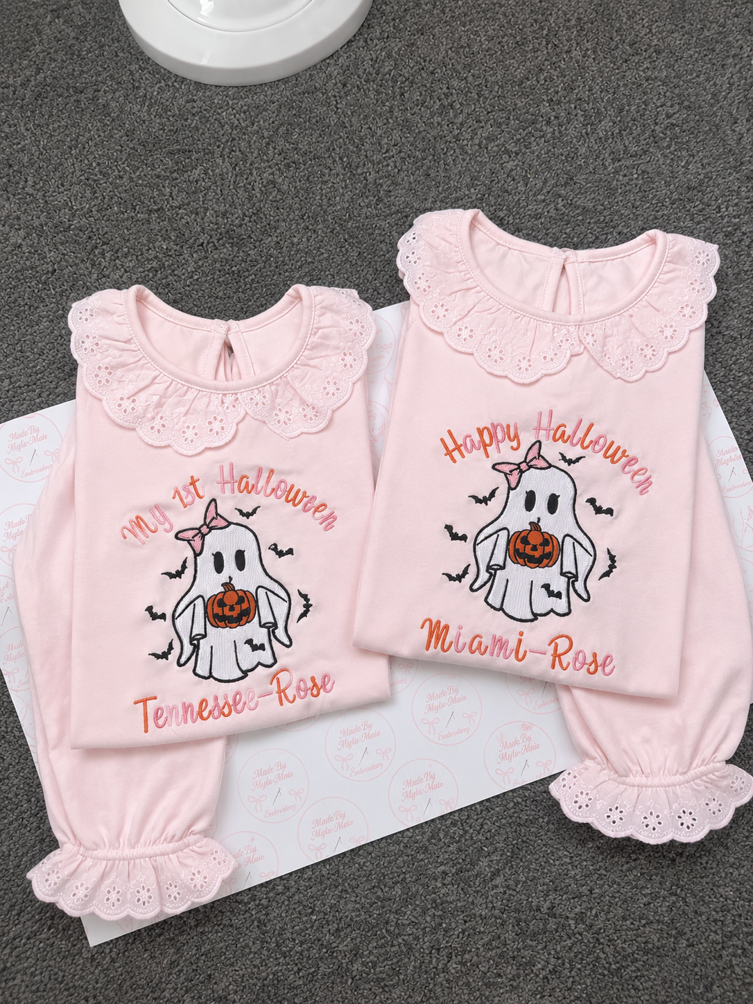 Frilly Ghost Bow Pjs